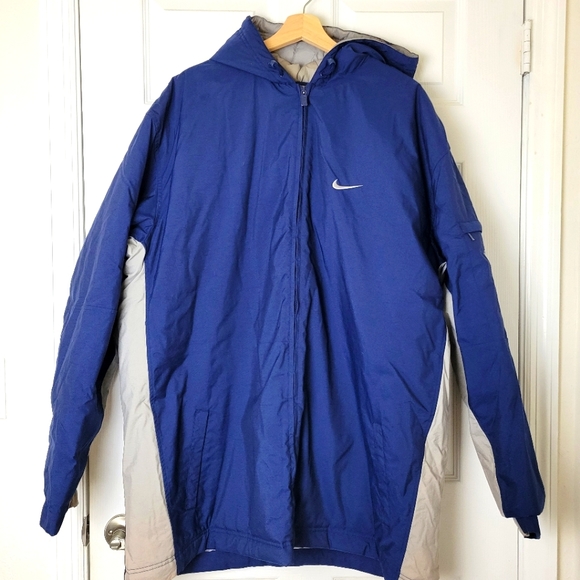 Nike Jackets \u0026 Coats | Nike Thick Weather Resistant Jacket | Color: Blue/Gray | Size: XXL | Jazz_Min19's Closet